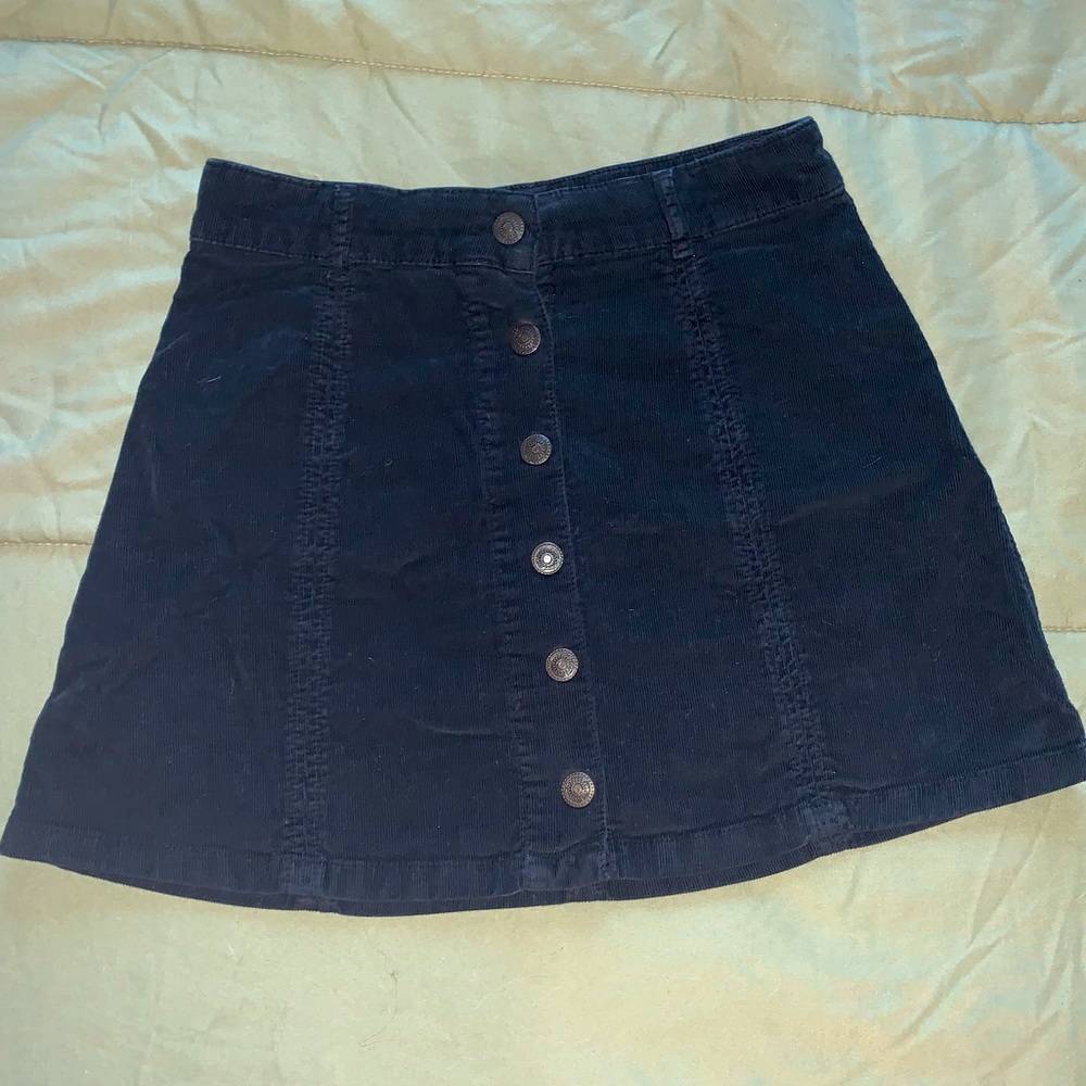 ❤️Black American Eagle Size 0 Button Up Skirt